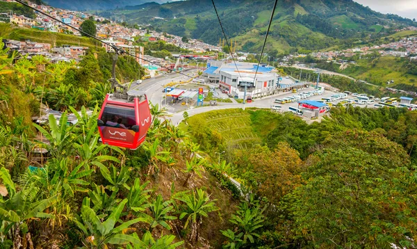 Coche de cable en Manizales, Colombia — Foto de Stock