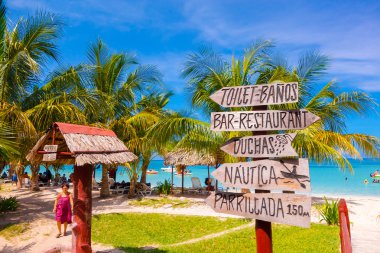 Vinales, Küba - 12 Eylül 2015: Küba'nın Kuzey Sahil Cayo Jutias beach