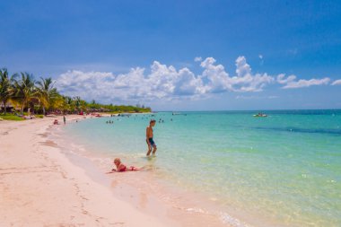 Vinales, Küba - 12 Eylül 2015: Küba'nın Kuzey Sahil Cayo Jutias beach