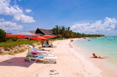 Vinales, Küba - 12 Eylül 2015: Küba'nın Kuzey Sahil Cayo Jutias beach