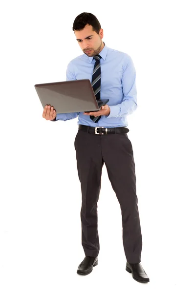 Escritório homem com laptop — Fotografia de Stock