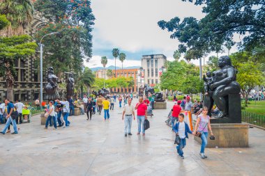 Güzel Botero Plaza şehirde Medellin, Kolombiya