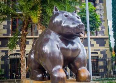 Güzel Botero Plaza şehirde Medellin, Kolombiya