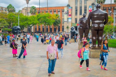 Güzel Botero Plaza şehirde Medellin, Kolombiya
