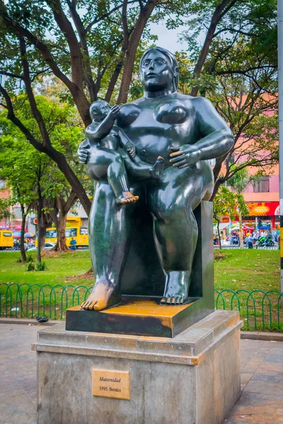 Bonito Botero Plaza em Medellín, Colômbia — Fotografia de Stock