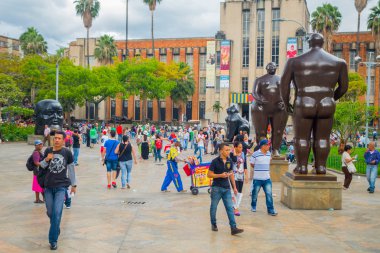 Güzel Botero Plaza şehirde Medellin, Kolombiya