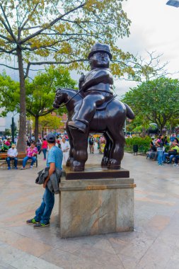 Güzel Botero Plaza şehirde Medellin, Kolombiya