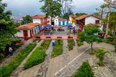 Güzel Pueblito Paisa Nutibara Hill, Medellin şehri, Kolombiya
