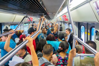 Modern metro trasportation şehirde Medellin, Kolombiya