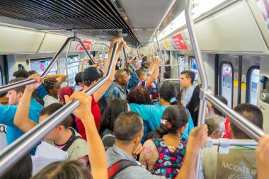 Modern metro trasportation şehirde Medellin, Kolombiya