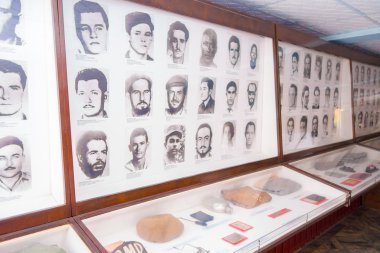 Playa Giron, Küba - 9 Eylül 2015: Müzesi meraklı hikaye Domuzlar Körfezi saldırısında gösterir.