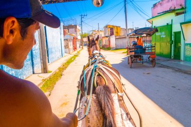 Santa Clara, Cuba - Eylül 08, 2015:View, il, Villa Clara sermaye şehirde şehir merkezinde.