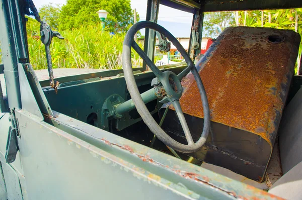 PLAYA GIRON, CUBA - 9 SETTEMBRE 2015: Il Museo mostra la curiosa storia dell'attacco alla Baia dei Porci — Foto Stock