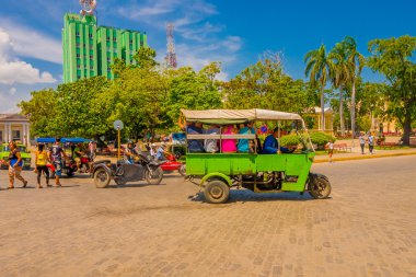 Santa Clara, Cuba - Eylül 08, 2015:View, il, Villa Clara sermaye şehirde şehir merkezinde.