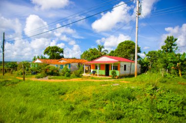 Vinales, Küba - 13 Eylül 2015: Vinales Kuzey Merkez Pinar del Rio il Küba'nın bir kasaba ve belediyedir.