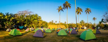 Kamp sitesi Tayrona Milli Parkı, Kolombiya