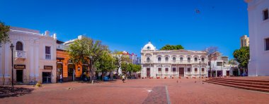 Santa Marta, Kolombiya tarihi merkezinin Panorama görünüm