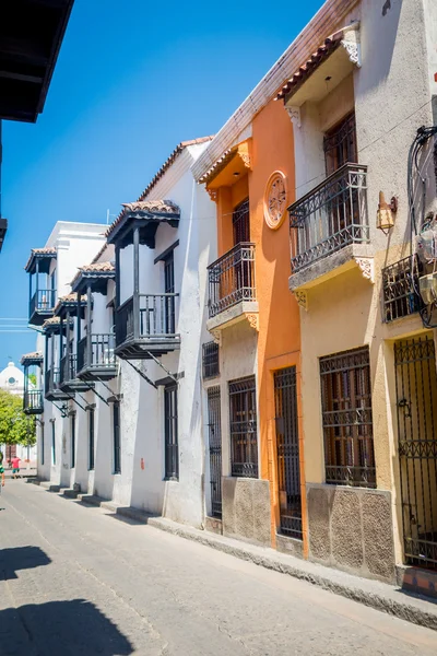 Centro storico di Santa Marta, città caraibica, Colombia — Foto Stock