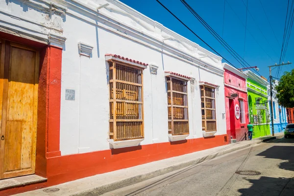 Исторический центр Санта-Марты, Карибский город, Колумбия — стоковое фото