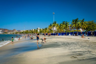 Güzel bir plaj Santa Marta, Kolombiya