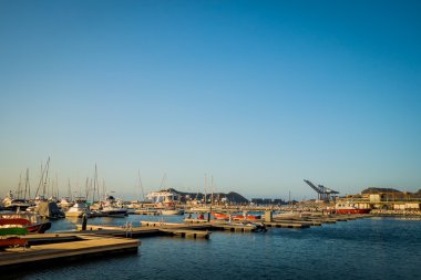 Santa Marta, Karayip şehir, Kuzey Kolombiya limanda