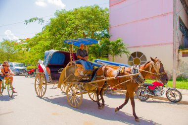 Ciego De Avila, Cuba - 5 Eylül 2015: Eyaletin başkenti şehir.