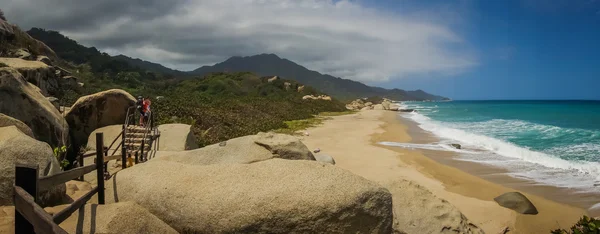 Incredible sea landscape in Tayrona National Park, Colombia — Stock Photo, Image