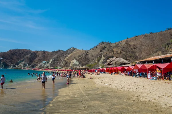 Beautful view of Playa Blanca beach in Santa Marta, Colombia — Stock Photo, Image