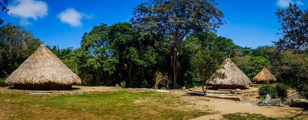 Maison traditionnelle du peuple Kogi, ethnie autochtone, Colombie — Photo