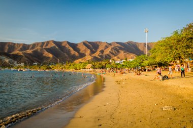 Tanganga plaj Santa Marta, Kolombiya zevk turist