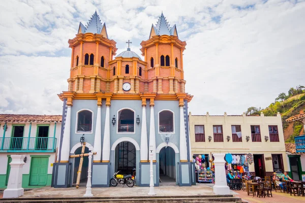 Bella città vecchia replica, Guatape, Colombia — Foto Stock