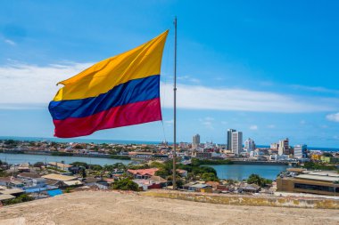 Cartagena, Kolombiya güzel yüksek açılı görünüş