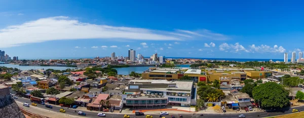 Bela vista de alto ângulo de Cartagena, Colômbia — Fotografia de Stock