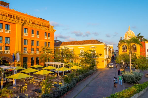 Mooie straten in Cartagena, Colombia — Stockfoto