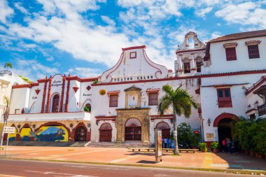 Güzel sokaklar ve sömürge mimarisi Cartagena, Kolombiya
