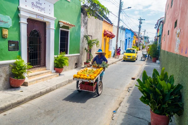 Hermosas calles en Cartagena, Colombia —  Fotos de Stock