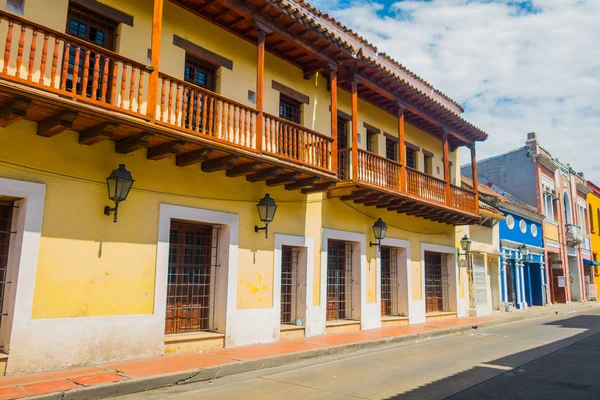 Piękne uliczki w Cartagena, Kolumbia — Zdjęcie stockowe