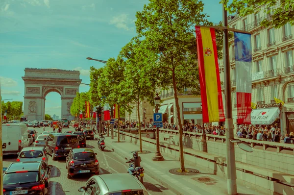 Arc de diomphe, Párizs, Franciaország — Stock Fotó