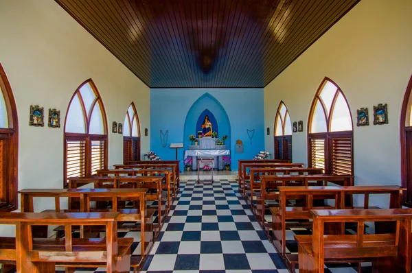 โบสถ์อัลโตวิสต้า สถานที่ท่องเที่ยวของอารูบา หมู่เกาะ ABC — ภาพถ่ายสต็อก