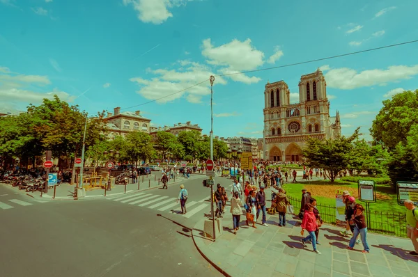 Katedrála Notre Dame, Paříž, Francie — Stock fotografie