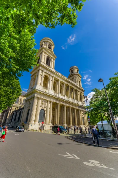 Kyrkan Saint-Sulpice, Paris, Frankrike — Stockfoto