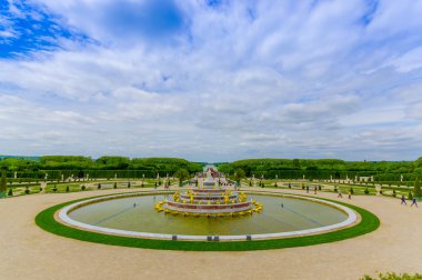 Bassin de Latone, bahçeleri Palace Versailles, Paris, Fransa