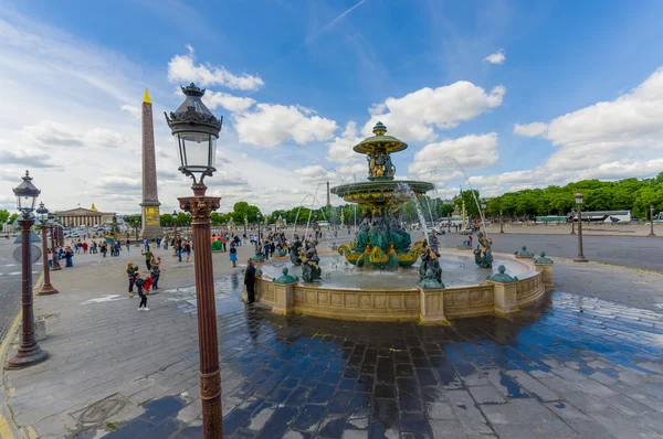 Bella vista su Place de la Concorde, Parigi Francia — Foto Stock