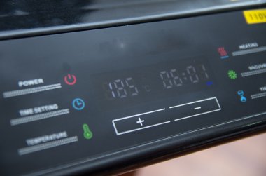 Yazdırma ekran makine paneli farklı düğmeler ve ayarları