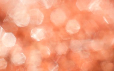 Kırmızı arka plan bulanık ile altıgen bokeh .