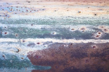 Paslı metal ve grunge dokusu.