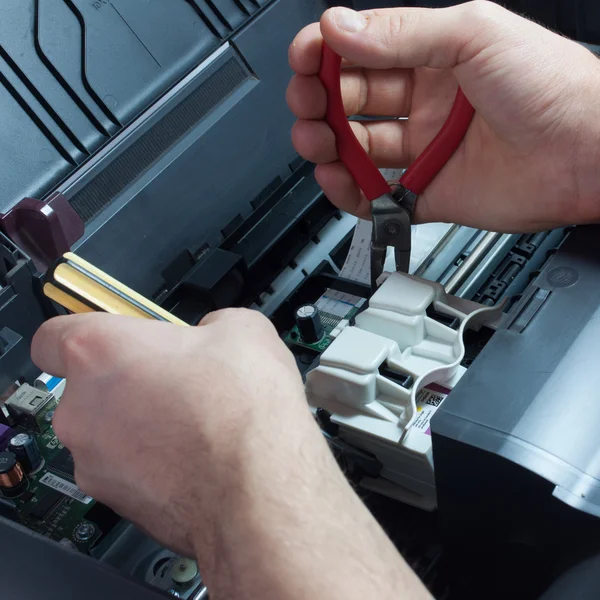 Maintenance and repair of the printer