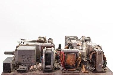 Eski retro elektronik yönetim kurulu