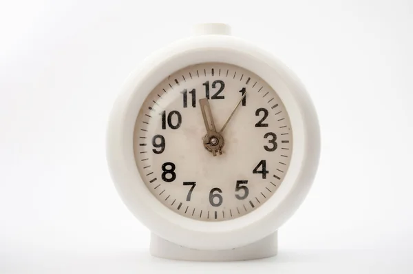 Old clock on white background — Stock Photo, Image