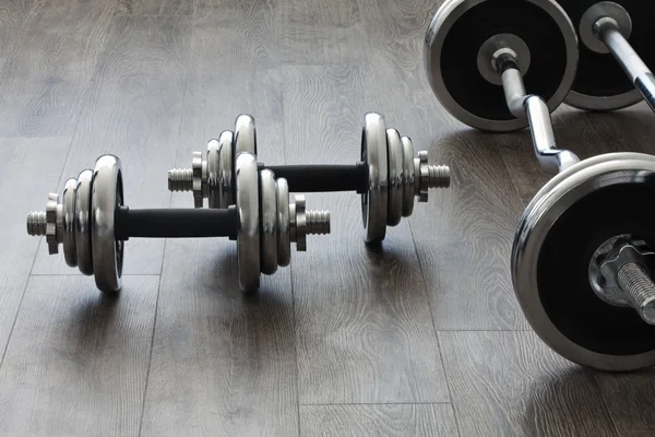 Barbells and dumbbells — Stock Photo, Image